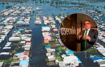 Gustavo Morales, presidente de Fasecolda, aseguró que el sector ha pagado cerca de $65.000 millones en siniestros por catástrofes recientes en Colombia. FOTO MANUEL SALDARRIAGA Y CORTESÍA