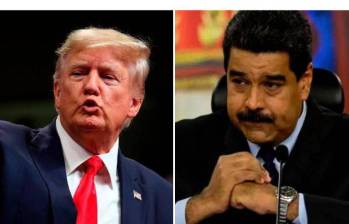 El expresidente de Estados Unidos, Donald Trump, y el presidente de Venezuela, Nicolás Maduro. FOTO: GETTY | AFP