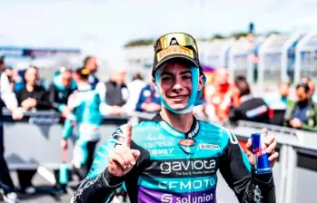 David Alonso se ubica en el puesto 15° de la clasificación general de Moto2 con 28 puntos. FOTO: Tomada de X @AsparTeam