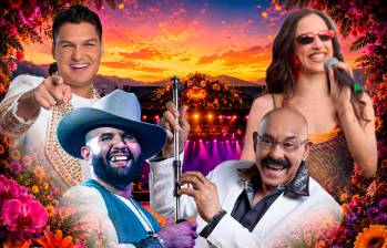 Elder Dayán, Aria Vega, Carin León y Óscar D’León, son algunos de los artistas invitados a diversos conciertos en la Feria de las Flores de este año. FOTOS Colprensa y Cortesías