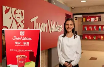 Zhu Jingyang, embajador de China en Colombia, hizo el anuncio por medio de sus redes sociales. En la foto, Camila Escobar Corredor, CEO de la compañía. FOTO: CORTESÍA