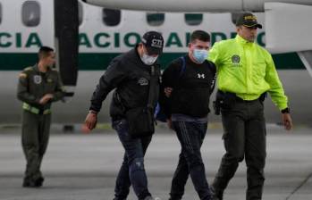 Imágenes del traslado de Galeano en el aeropuerto de Catam, en junio de 2022. FOTO COLPRENSA