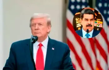 Los presidentes de Estados Unidos, Donald Trump; y de Venezuela, Nicolás Maduro. FOTO: Colprensa