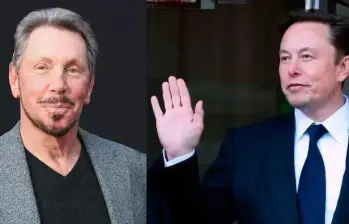 Larry Ellison y Elon Musk protagonizaron los mayores movimientos entre los más ricos del mundo gracias a la inteligencia artificial. FOTO: Getty