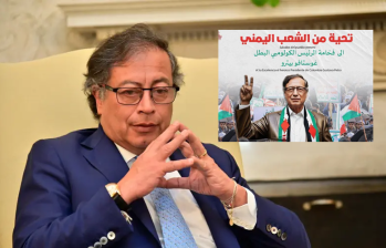 El presidente Gustavo Petro publicó esa fotografía creada con inteligencia artificial. Foto: Colprensa - X presidente Petro