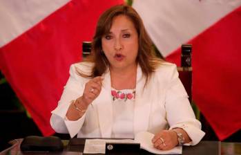 Dina Boluarte, presidenta de Perú. FOTO: Getty