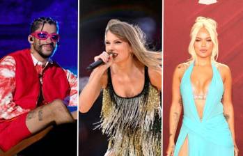 La cantante Taylor Swift, que continúa batiendo récords, fue la artista más galadornada en la historia de los Premios Billboard de la Música. Bad Bunny se llevó cuatro reconocimientos y Karol G fue la artista latina femenina por tercer año consecutivo. FOTOS: GETTY 