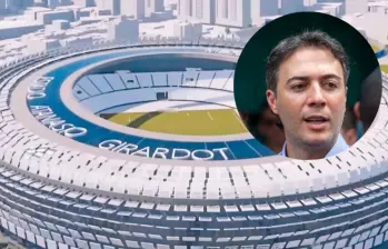 El exalcalde Daniel Quintero había prometido una remodelación del estadio Atanasio Girardot que no ocurrió. FOTO: CORTESÍA Y EL COLOMBIANO