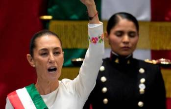 En la carta, la presidenta Claudia Sheinbaum sugirió que si se trata de cambiar nombres, el norte del continente americano debería llamarse “América mexicana”, que era como se denominaba en mapas del siglo XVII. FOTO: AFP