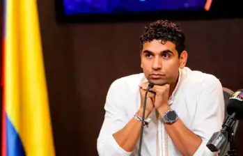 David Racero, miembro de la Cámara de Representantes por el partido Colombia Humana. FOTO: Colprensa