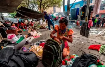 Según la Alcaldía de Bogotá, el Gobierno ha incumplido una orden judicial que ordenó la protección de esta población. FOTO CAMILO SUÁREZ