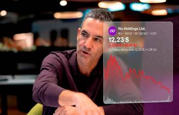 La acción de Nu Holdings cayó 10,04% este lunes en medio de las versiones sobre una posible adquisición de Monzo. FOTO GETTY