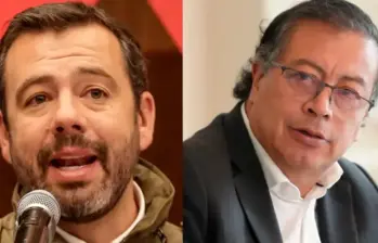 El alcalde de Bogotá, Carlos Fernando Galán, y el presidente de la República, Gustavo Petro. FOTO: Colprensa