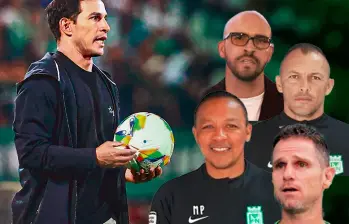 Diego Arias prepara al equipo para su tercer partido como técnico encargado, el domingo en Tunja ante Chicó. FOTO Manuel Saldarriaga