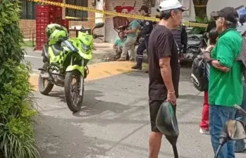 El crimen ocurrió en esta carnicería ubicada en el barrio Olaya Herrera de Caldas. FOTO: TOMADA DE REDES SOCIALES