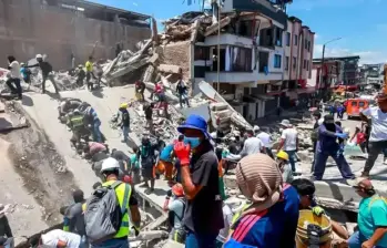 Bavaria y el Gobierno lanzan ‘Ruta Milagro’ para recuperar 3.500 negocios afectados por el terremoto. FOTO: MANUEL SALDARRIAGA