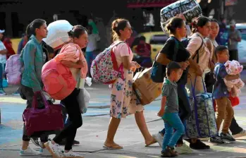 El desplazamiento forzado en Catatumbo ya deja a 66.550 personas afectadas. FOTO: Colprensa