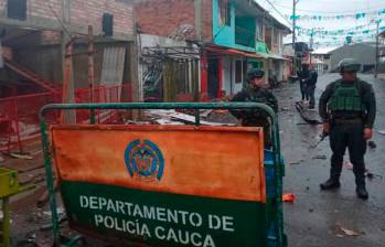 Este 24 de febrero las disidencias de las Farc detonaron una moto bomba en Morales, Cauca, mientras los niños salían de su jornada escolar. FOTO: Cortesía