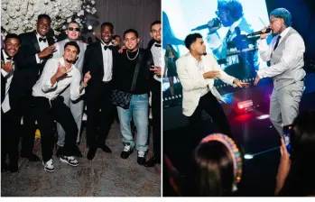 Figuras de la Selección Colombia, del Liverpool y reconocidos cantantes del país estuvieron en la gran celebración de Luis Díaz. FOTO: INSTAGRAM Blessd | Dimelo Jara