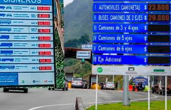 Los peajes subirán 5,2% este jueves 16 de enero. FOTO JAIME PÉREZ. 