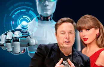 Elon Musk, la Inteligencia Artificial o Taylor Swift son mencionados entre los detonantes de un “cisne negro” para la economía mundial en 2026, según Saxo Bank. FOTOS: COLPRENSA, DEPOSIT Y AFP