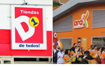 Las tiendas D1 y Ara retomarán su operación normal el 26 de diciembre de 2025 y el 2 de enero de 2026. FOTO: COLPRENSA | EL COLOMBIANO