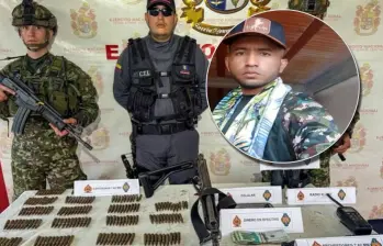 Alias El Turco sería el cuarto cabecilla del frente 36 y uno de los hombres más cercanos de Primo Gay. FOTO: Ejército Nacional y cortesía.