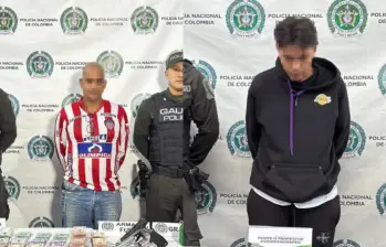 En medio de operativos relámpagos, capturaron a alias El Drago y alias Megan, de los grupos delincuenciales Los Doce y Los Mondongueros, respectivamente. FOTO: Cortesía.