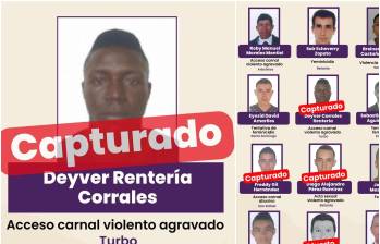 El sujeto, identificado como Deyver Corrales Rentería, era requerido por el delito de acceso carnal violento en contra de una menor de edad. FOTO: Cortesía Gobernación de Antioquia