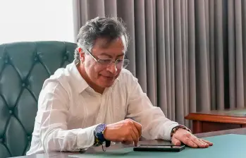 El presidente de Colombia, Gustavo Petro, amenaza con abandonar la red social X. FOTO cortesía Presidencia