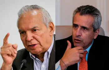 Ricardo Bonilla y Luis Fernando Velasco deberán responder por los delitos de concierto para delinquir agravado, cohecho e interés indebido en la celebración de contratos imputados por la Fiscalía. Ellos aseguran ser inocentes. FOTOS: COLPRENSA