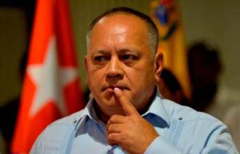 La respuesta de Diosdado Cabello, del gabinete del gobierno de Nicolás Maduro, a Edmundo González por decir que irá a posesionarse como presidente electo en Caracas, no se hizo esperar. FOTO: AFP