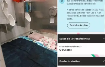 A la izquierda, uno de los espacios en los que estuvo una delegación deportiva. A la derecha, uno de los pagos presuntamente irregulares que fueron denunciados. FOTO: Cortesía