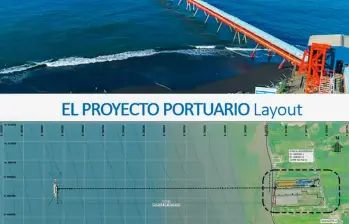 El puerto, ubicado en Punta de Piedra, en Turbo, avanza hoy en un 75% de su fase de estructuración. Foto: cortesía.