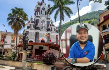 El concejal Juan Camilo Espinoza Vanegas fue asesinado en plena zona urbana de San Andrés de Cuerquia. FOTOS: Archivo y Cortesía