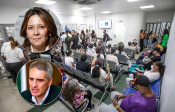 La ministra de Salud, Ana María Vesga, se reunión con el gobernador de Antioquia, Andrés Julián Rendón, para revisar la crisis hospitalaria en Antioquia. FOTOS: El Colombiano y Colprensa