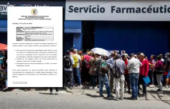 El Tribunal abrió incidente de desacato contra funcionarios del Gobierno por presuntos incumplimientos en el pago de deudas del sistema de salud en Medellín. FOTO: Julio César Herrera Echeverri