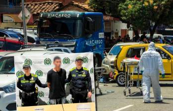 Yeferson Torres Moreno, señalado por las autoridades como el presunto responsable del choque múltiple, ya había sido detenido desde el pasado viernes 2 de agosto. FOTOS: Camilo Suárez y Cortesía Policía