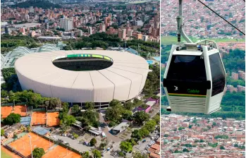 En la distribución de los recursos se prioriza el nuevo Metrocable de San Antonio de Prado y la modernización del estadio Atanasio Girardot. FOTOS: El Colombiano y Cortesía