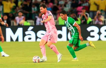 Nacional cayó 2-1 con el Inter Miami en el Atanasio. FOTO CAMILO SUÁREZ