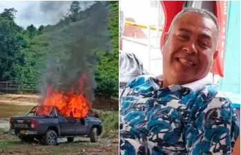 Iván Darío Jiménez, conductor de una camioneta retenida por el Clan del Golfo en el Nordeste de Antioquia, fue hallado sin vida. FOTOS: Cortesía