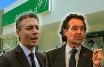 Federico Gutiérrez recordó el estado calamitoso en que quedó la salud de Medellín en el periodo de su antecesor, Daniel Quintero. FOTOS: EL COLOMBIANO Y CORTESÍA