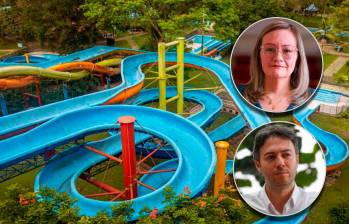 El escándalo del Parque de Las Aguas es uno de los casos más sensibles que involucran a la alcaldía de Daniel Quintero (abajo). Arriba, superintendente de Industria y Comercio, Cielo Rusinque. FOTOS El Colombiano y Cortesía