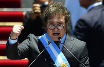 El presidente de Argentina, Javier Milei, también anunció que ese país se retirará de la OMS. FOTO GETTY