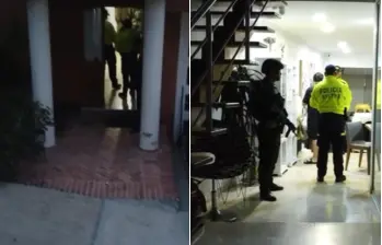 Una de las viviendas en las que se materializó una de las capturas. FOTO: Cortesía Fiscalía