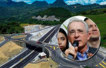 El expresidente Álvaro Uribe propuso que a través de donaciones se consigan los recursos para terminar las vías 4G. En la imagen, aspecto de las obras de Pacífico 1 en julio de 2023. FOTOS: MANUEL SALDARRIAGA QUINTERO