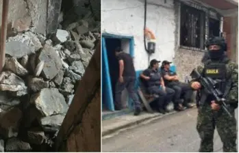 Aspecto de la vivienda allanada por la Fiscalía en la que habría sido secuestrado Andrés Camilo Peláez. FOTOS: Cortesía