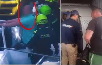 El ciudadano alemán fue detenido en un operativo sorpresa realizado en el suroccidente de Medellín. FOTOS: Cortesía Alcaldía