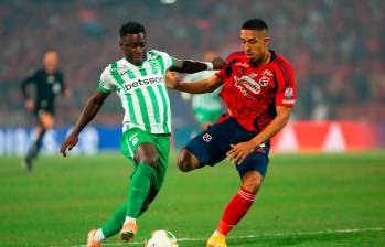 En la imagen aparece Marino Hinestroza, uno de los hombres desequilibrantes de Nacional. FOTO CAMILO SUÁREZ