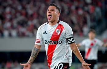 Juan Fernando Quintero, en gran momento con River Plate de Argentina. FOTO GETTY